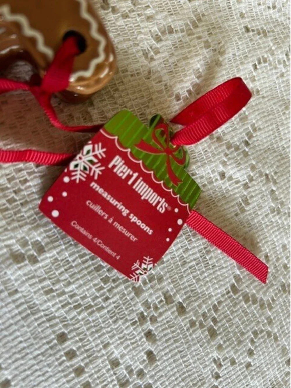 Pier 1 Imports Gingerbread Man Measuring Spoons Set